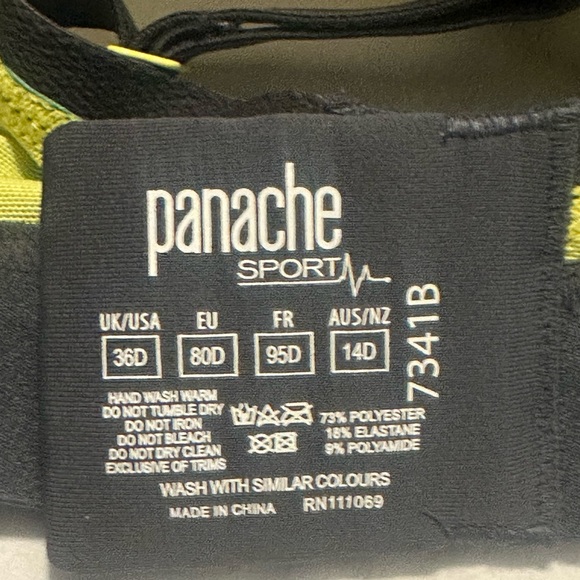 Panache Sport Wire-Free Sports Bra Moisture Wicking Womens - Picture 5 of 5